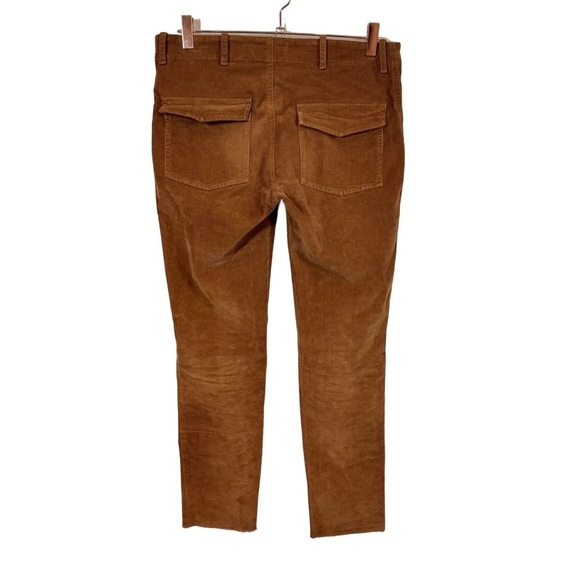 Nili Lotan Jenna Cropped Cotton-Blend Corduroy Slim-Leg Pants in Chestnut - Picture 5 of 13